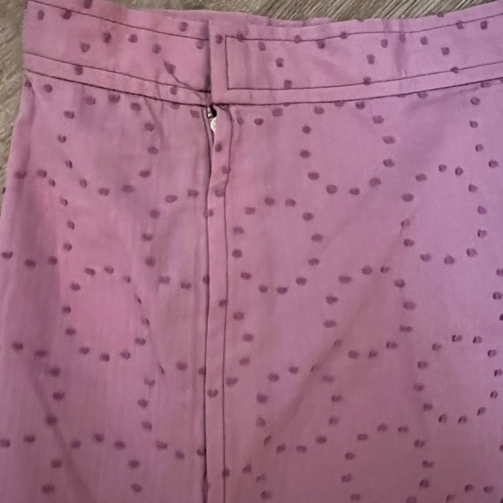 Marc Jacobs pink A-Line Skirt with circle design, zipper, fully lined - Picture 7 of 10